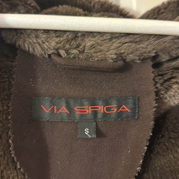 Via Spiga faux Suede fur coat - Picture 6 of 7